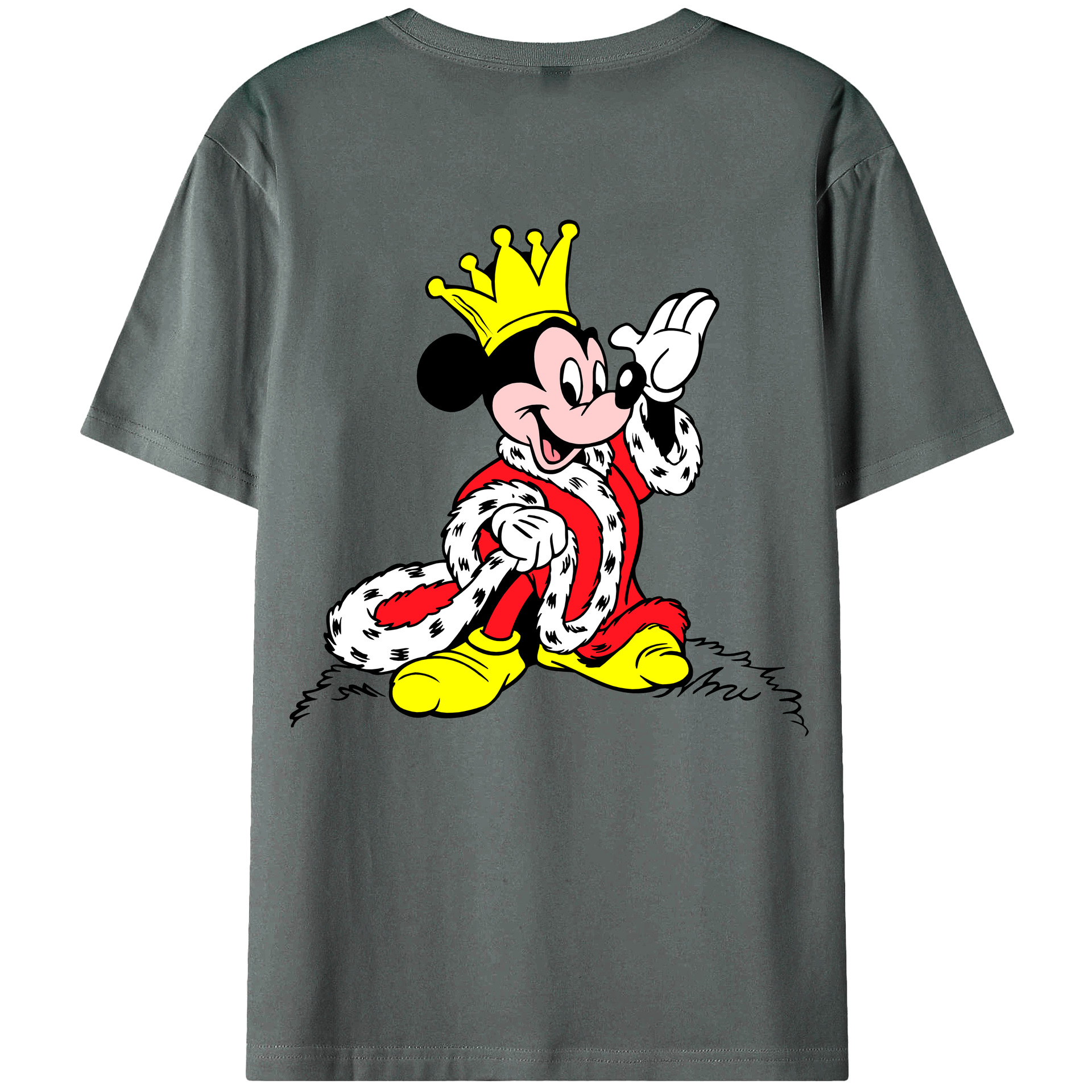 （画像用） ミッキーマウス Mickey Mouse 綿100％半袖Tシャツ（背面プリント）